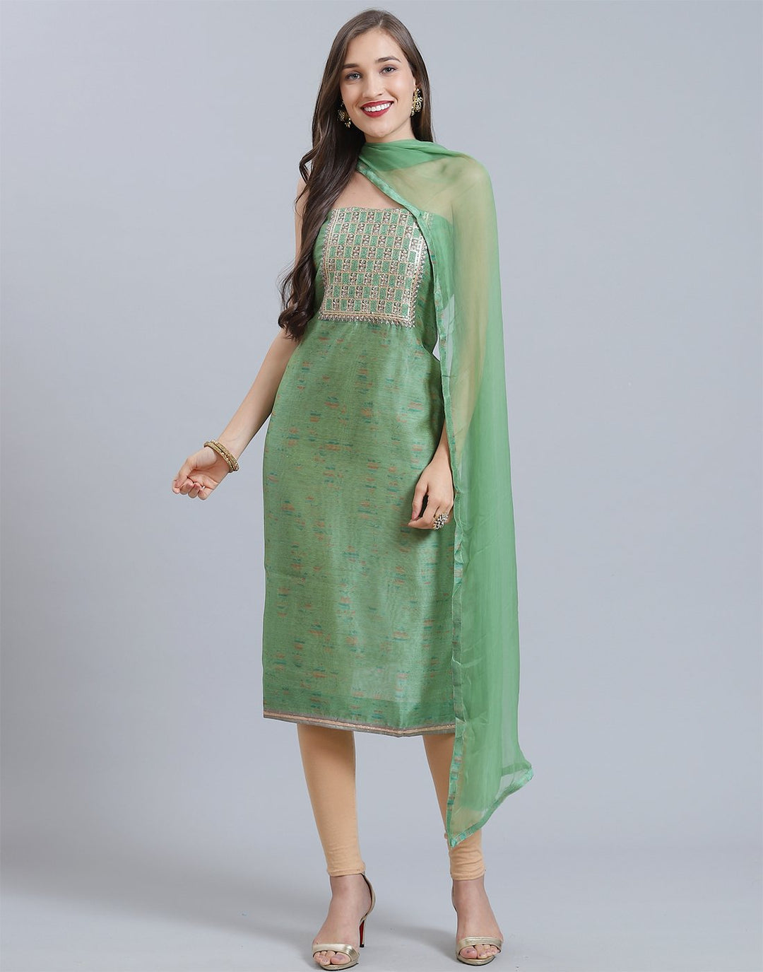 Chanderi Suit Set