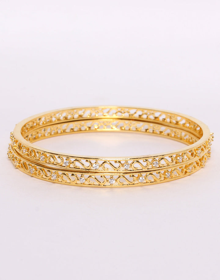 Traditional Gold Toned Bangle Set