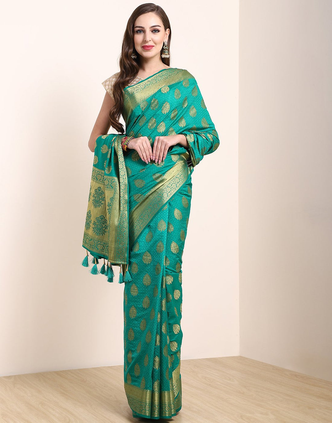 Green Art Handloom Saree
