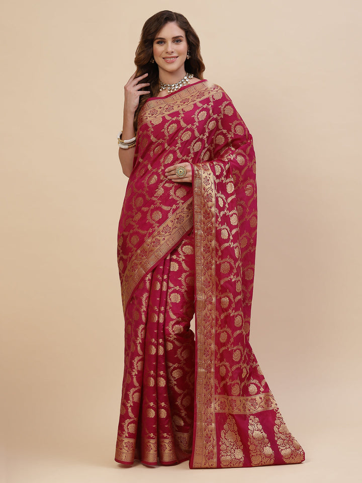 Zari Jaal Cotton Woven Saree