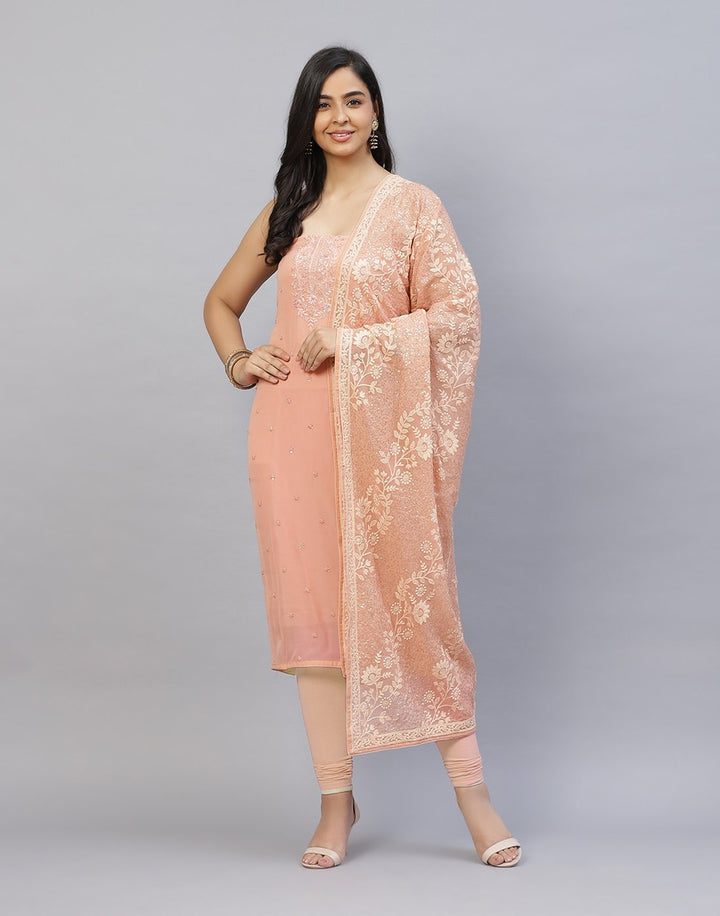 Embroidered Art Georgette Suit Piece