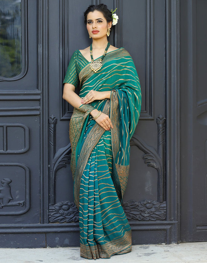 MBZ Meena Bazaar-PLAIN CREPE SAREE