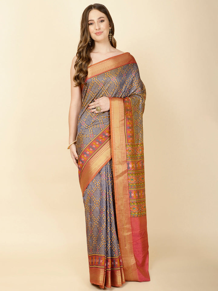 Patola Print Handloom Saree