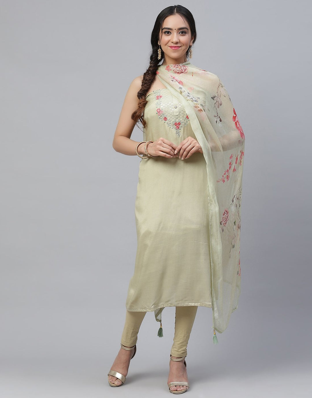 Muslin Embroidered Suit Piece