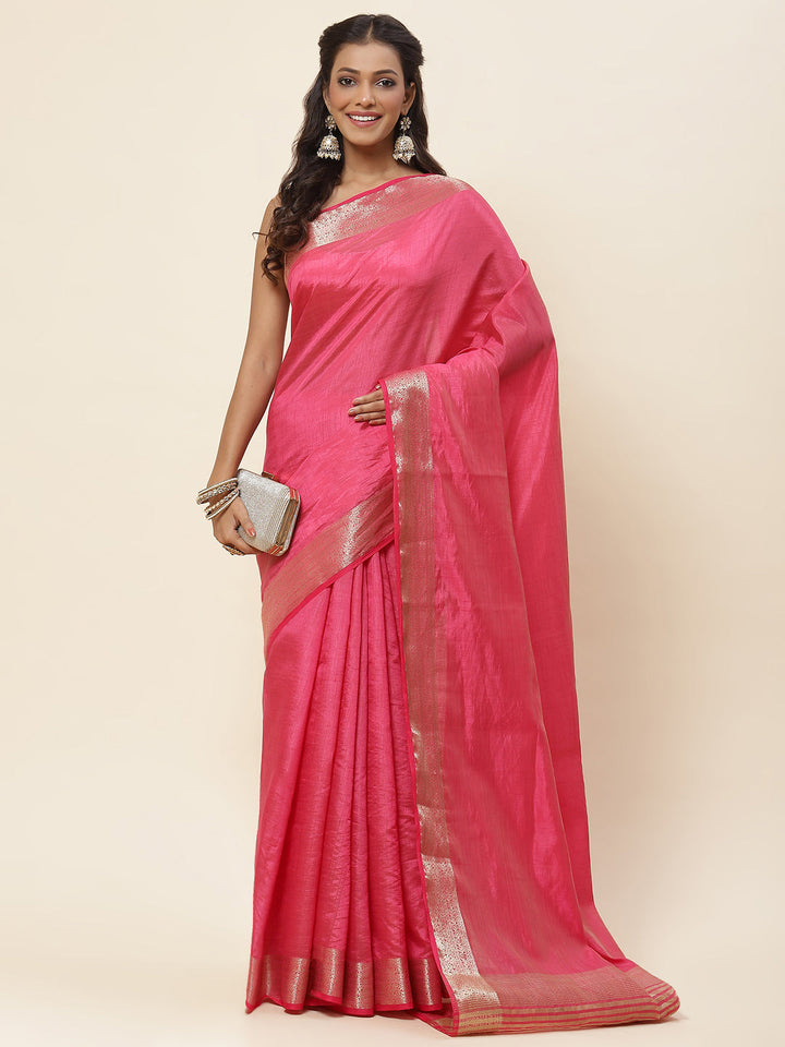 Zari Border Woven Handloom Saree