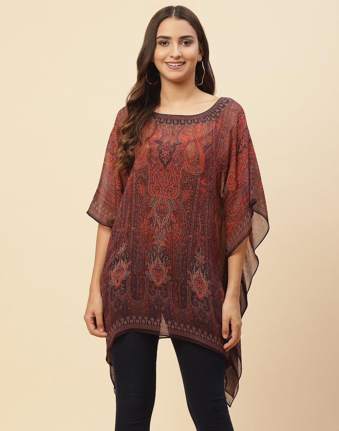 Digital Printed Georgette Kaftan