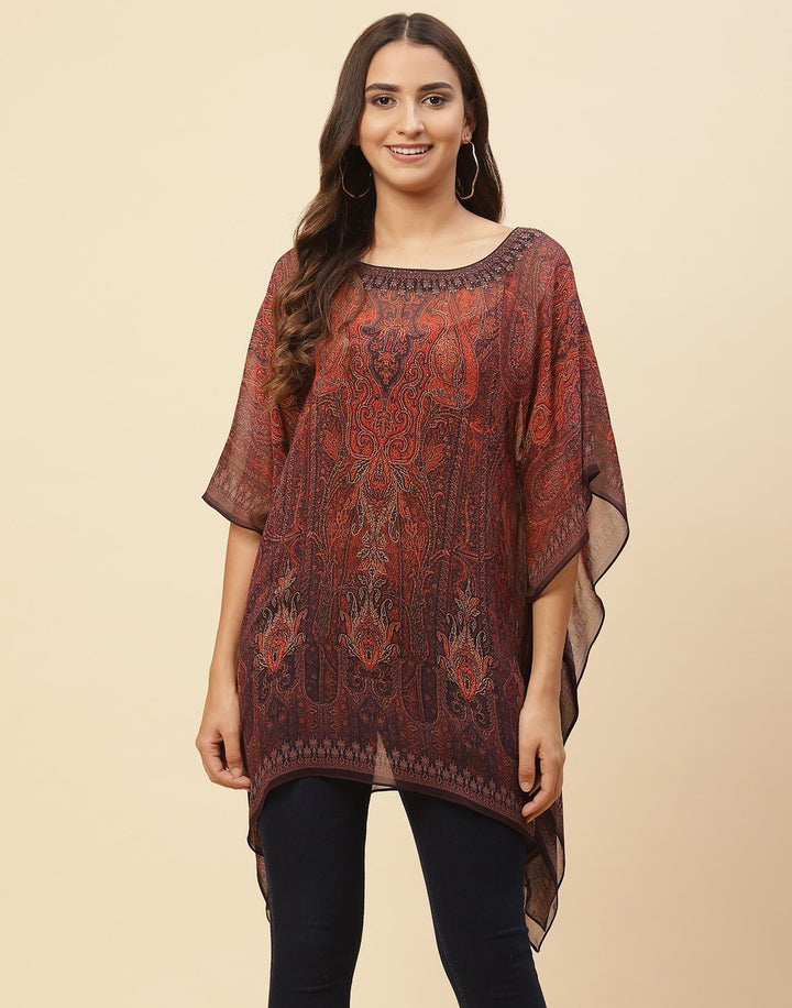 Digital Printed Georgette Kaftan