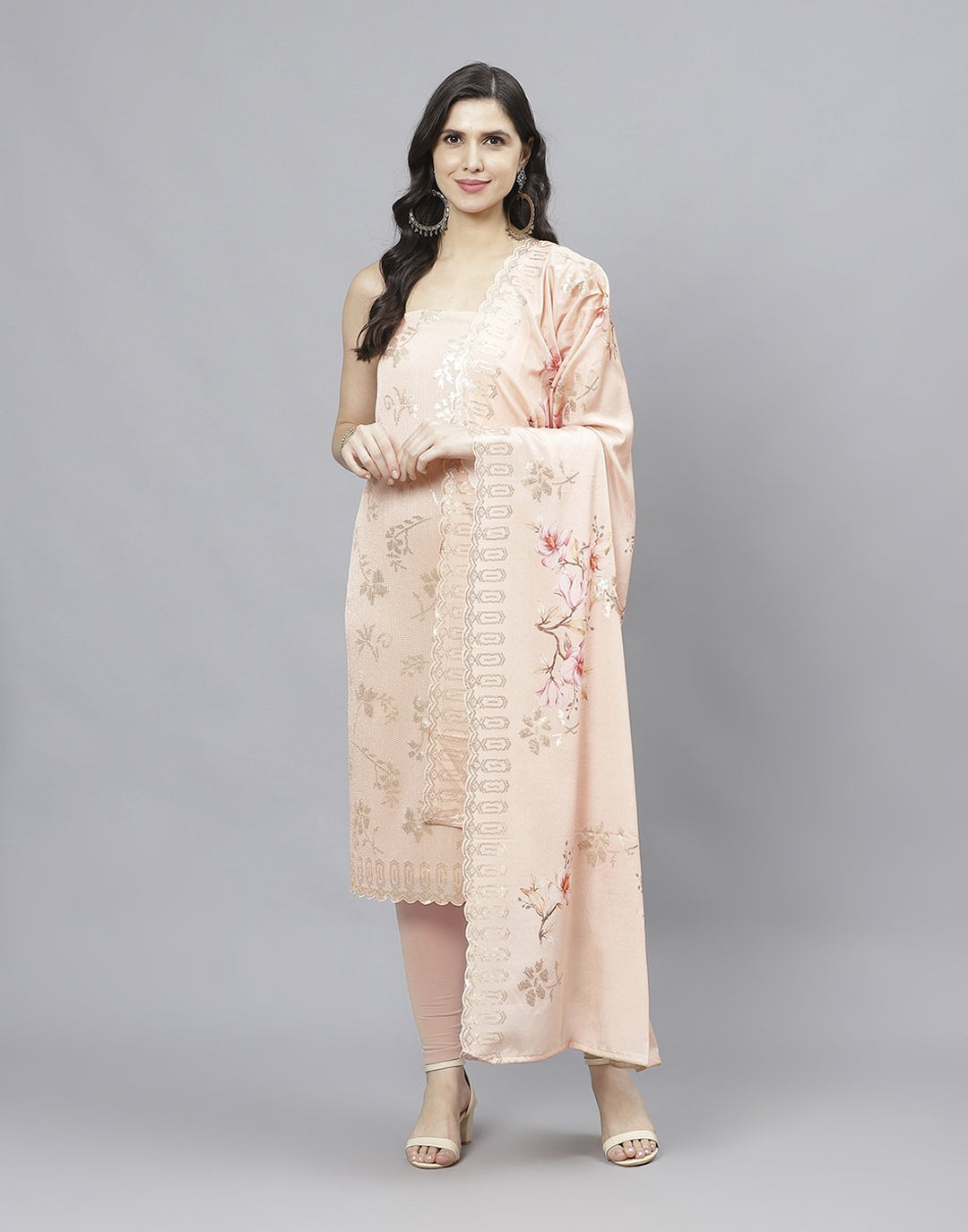 Embroidered Art Georgette Suit Piece