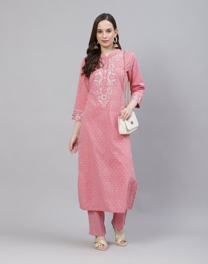 Printed Cotton Kurti With Pant