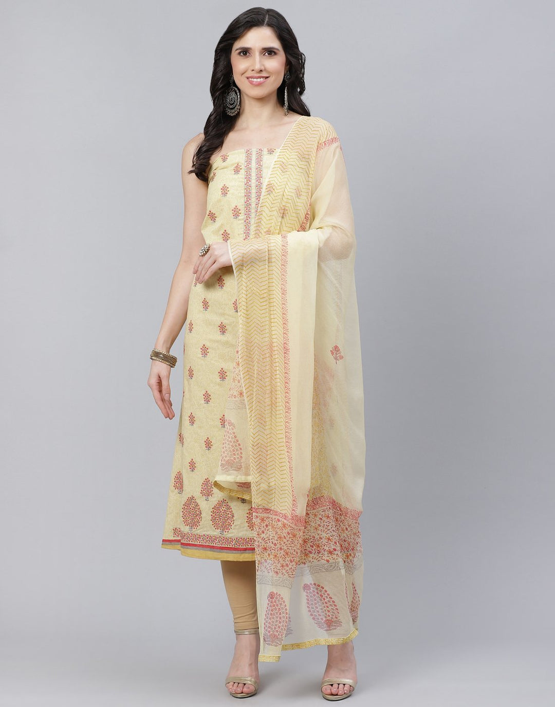 Cotton Embroidered Suit piece