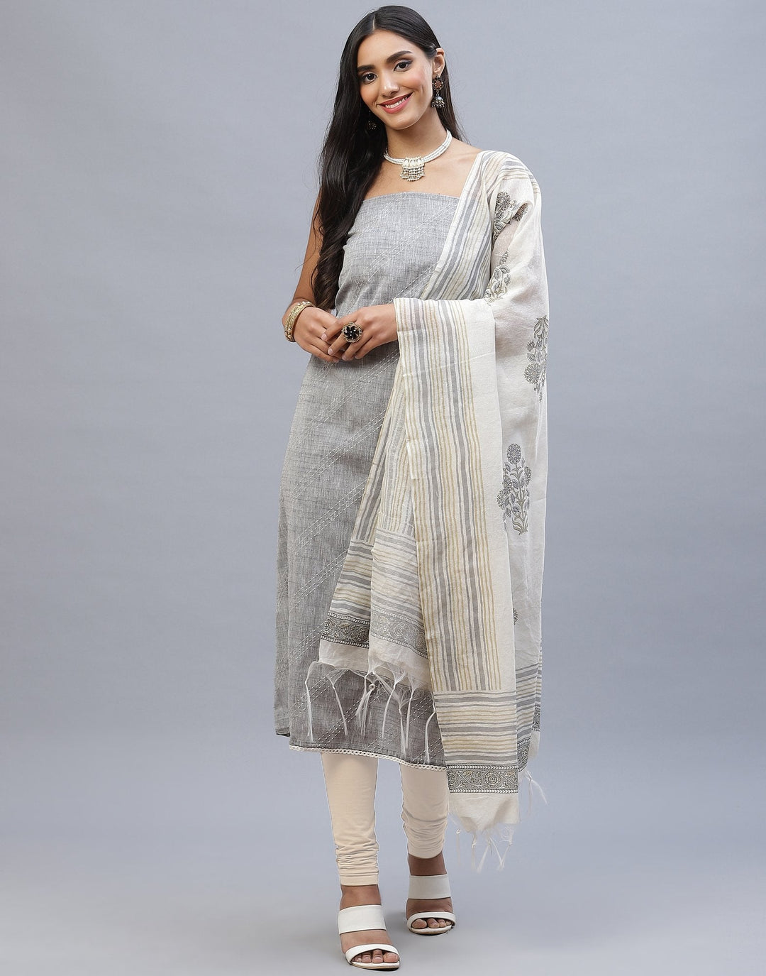 Chanderi Cotton Suit Set
