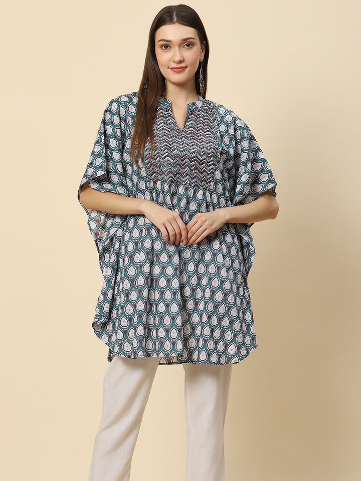 Printed Cotton Kaftan Kurta