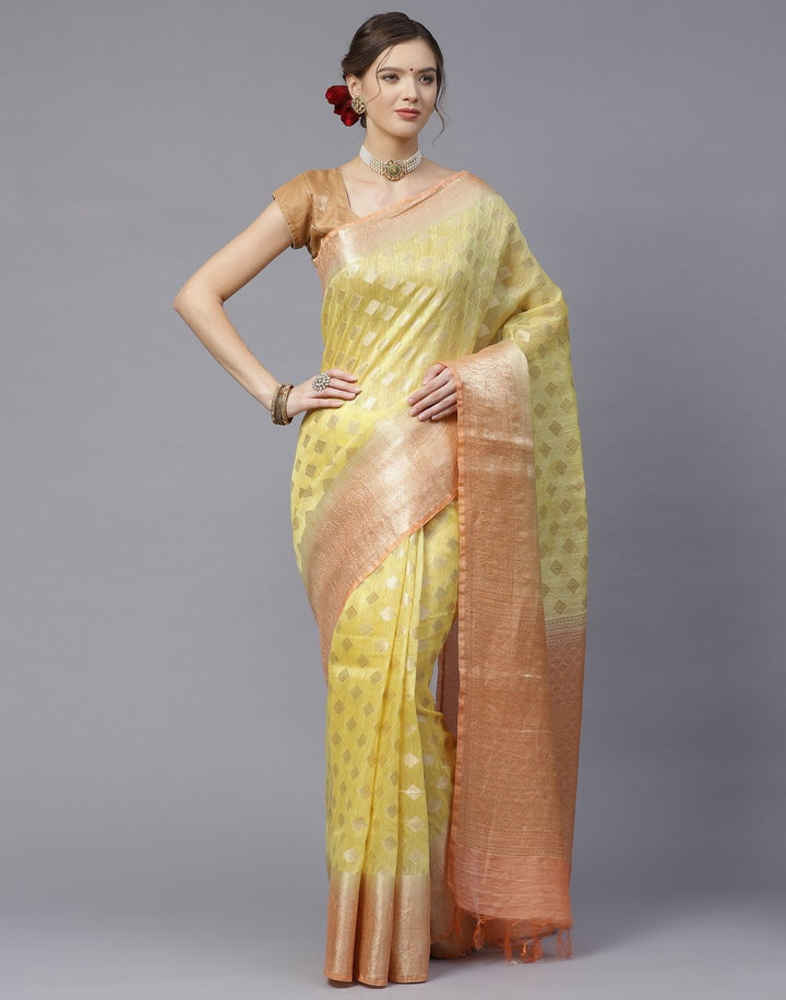 Cotton Linen Saree