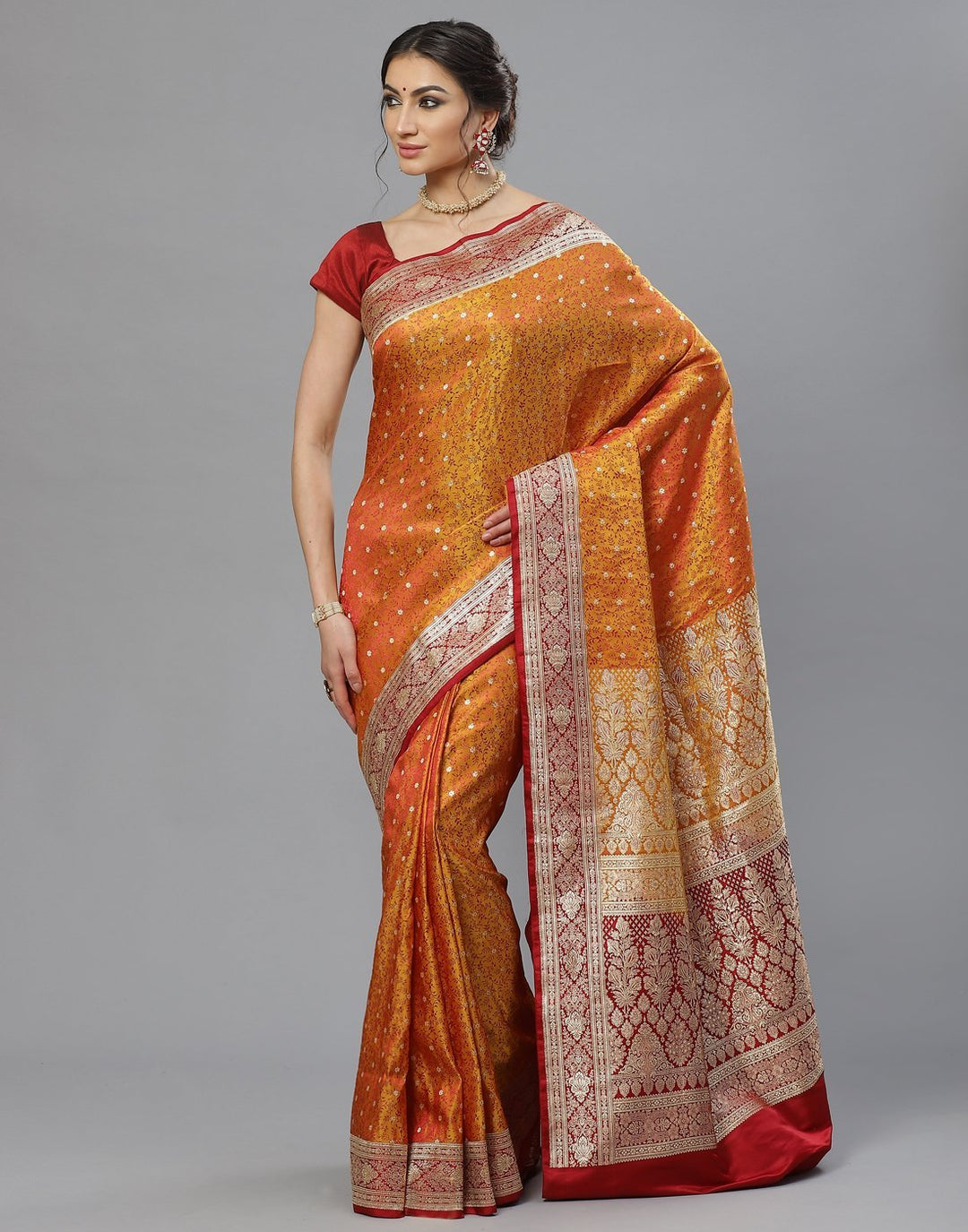 Woven Banarasi Tanchoi Saree
