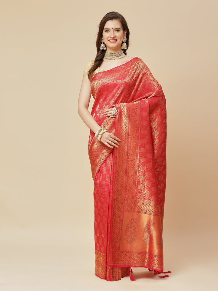 Swarovski Art Handloom Woven Saree