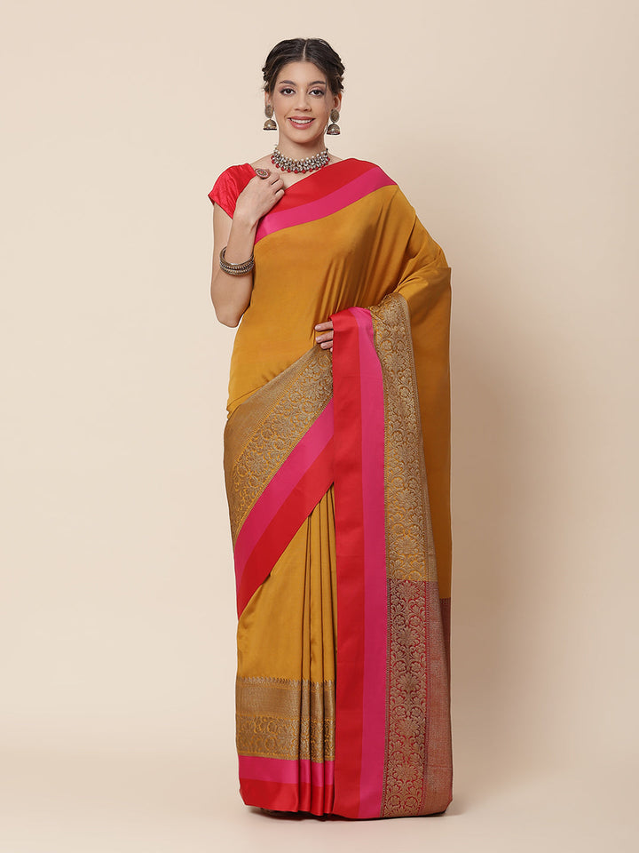 Zari Border Cotton Woven Saree