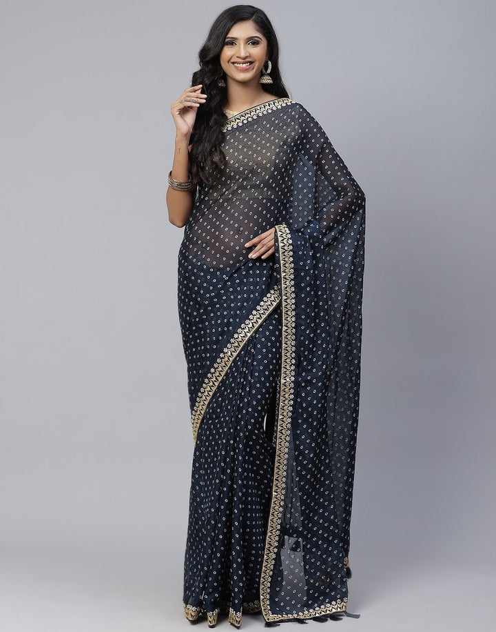 Printed Organza Saree