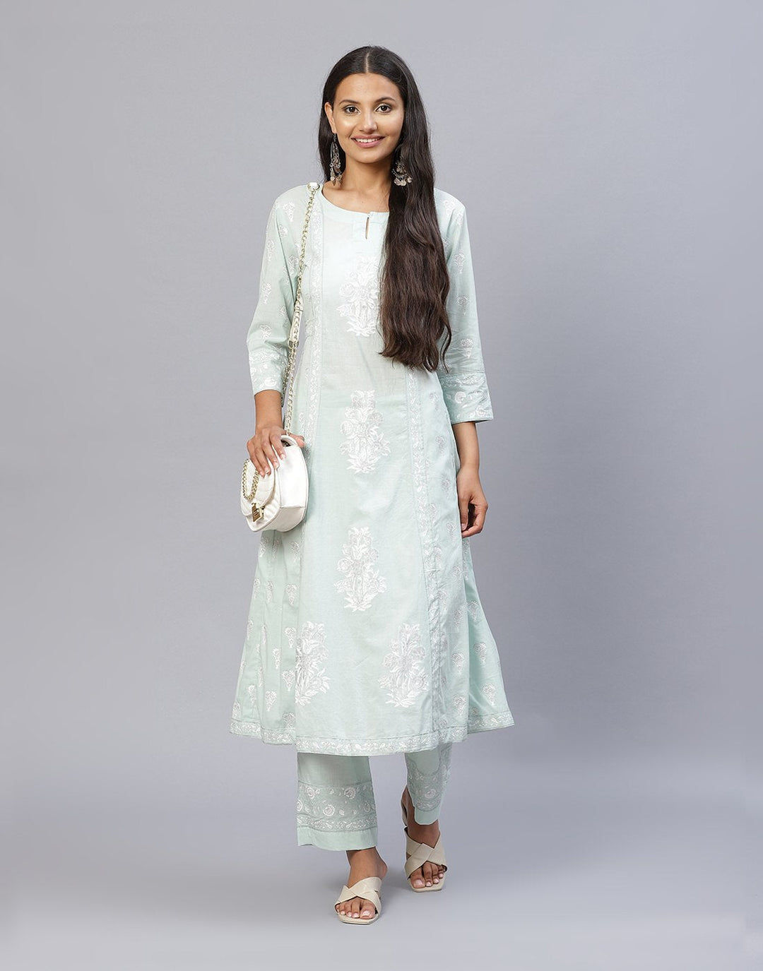 Cotton Printed Kurti Palazzo Set