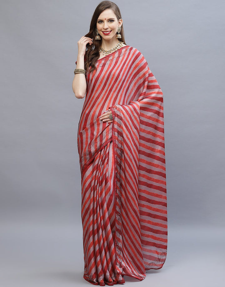 Satin Printed Saree