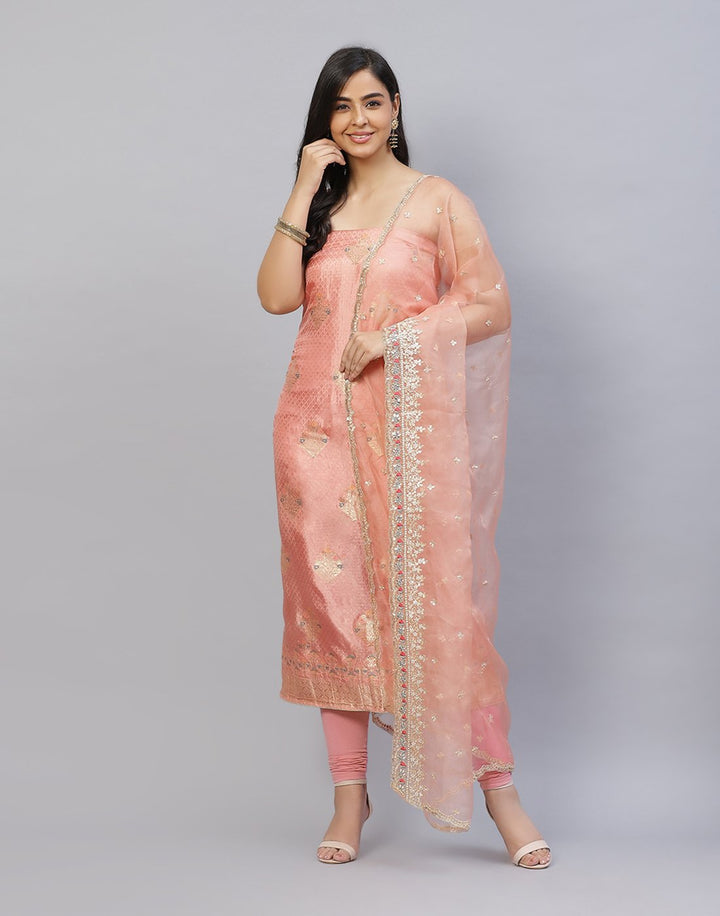 Embroidered Art Handloom Suit Piece