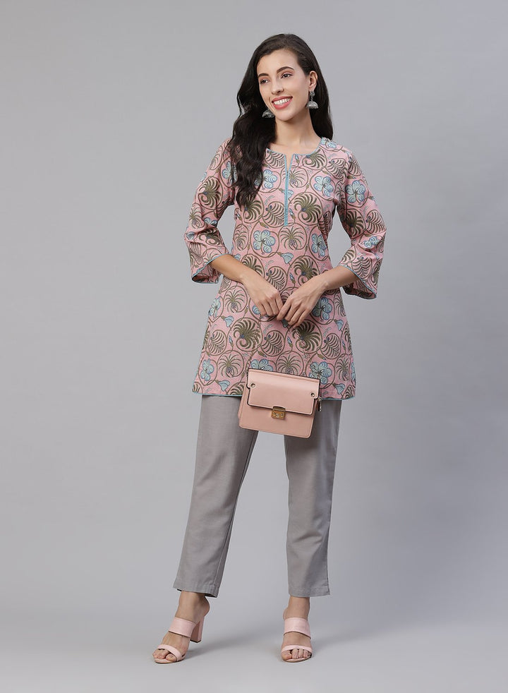 Printed Cotton Short Kurti