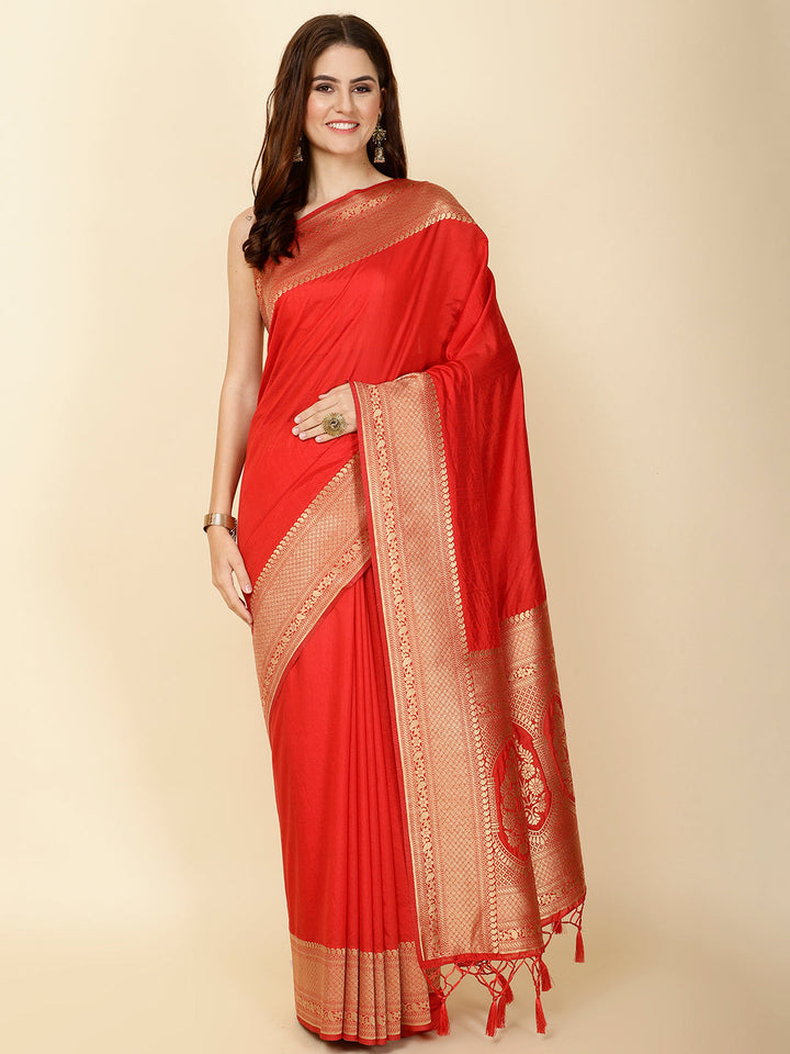 Zari Border Woven Handloom Saree