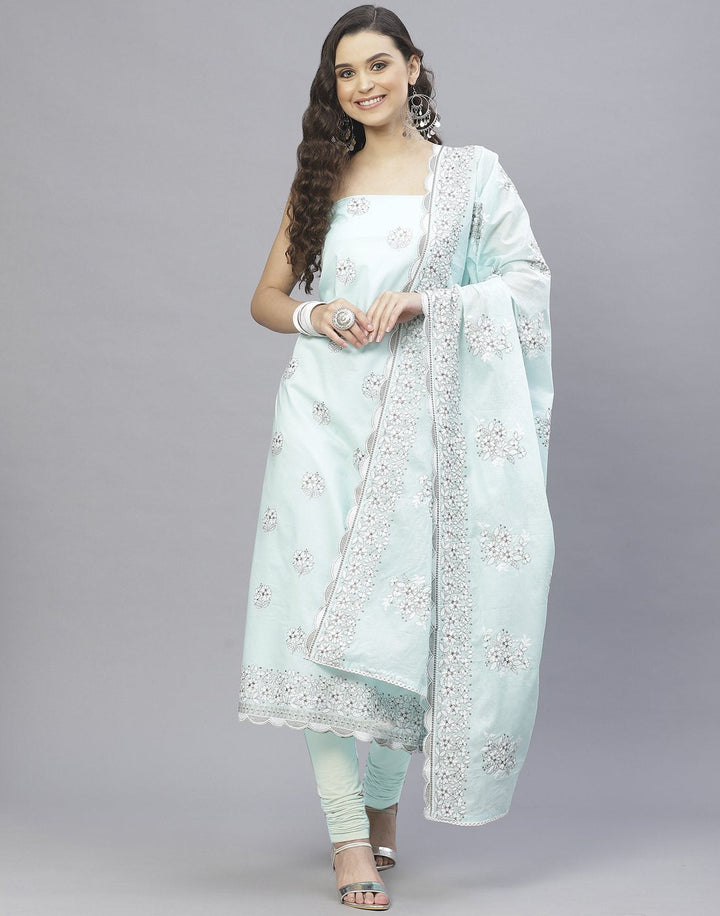 Cotton Embroidered Suit Set