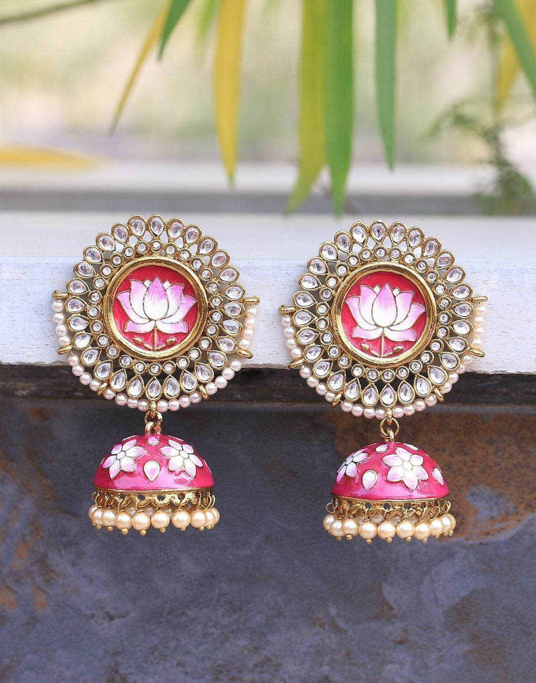 MBZ Meena Bazaar-Gold Plated Earrings