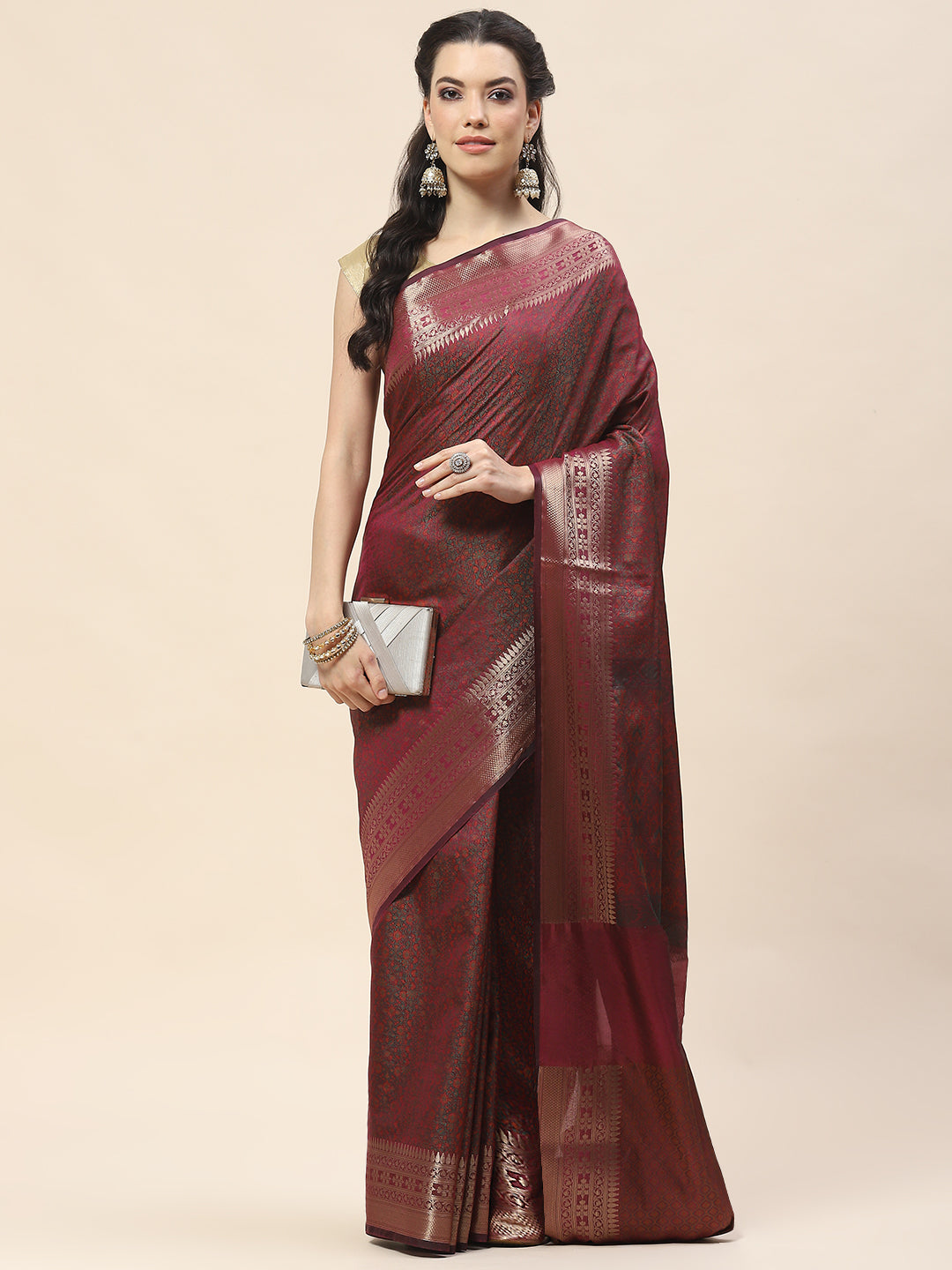 Zari Border Woven Cotton Saree