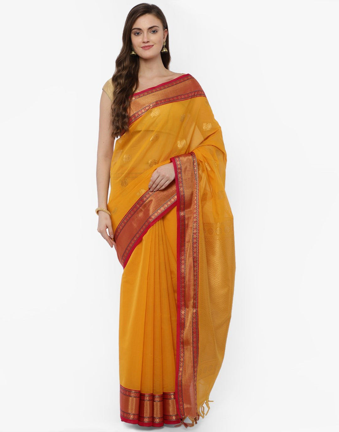 MBZ Meena Bazaar-Cotton Woven Saree