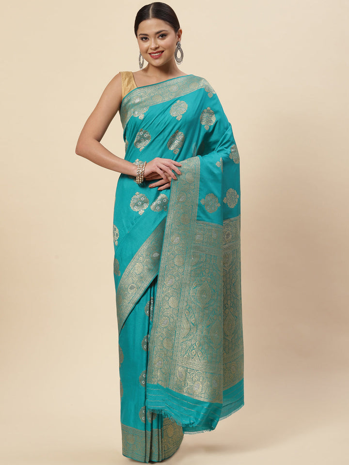 Zari Booti Handloom Woven Saree