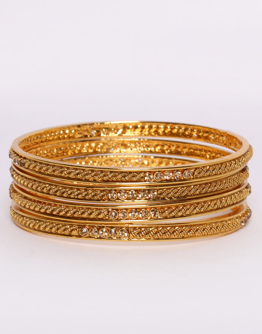 Traditional Gold Toned Bangle Set