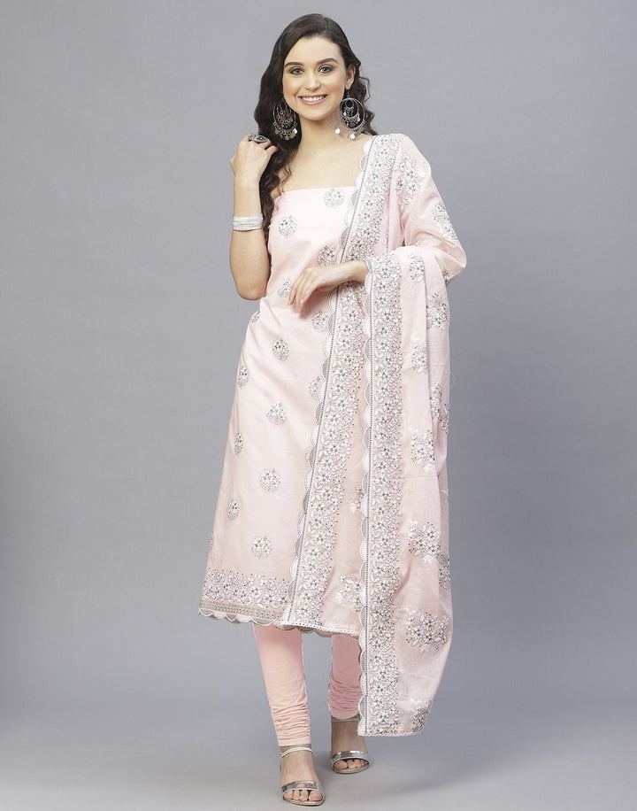 Cotton Embroidered Suit Set