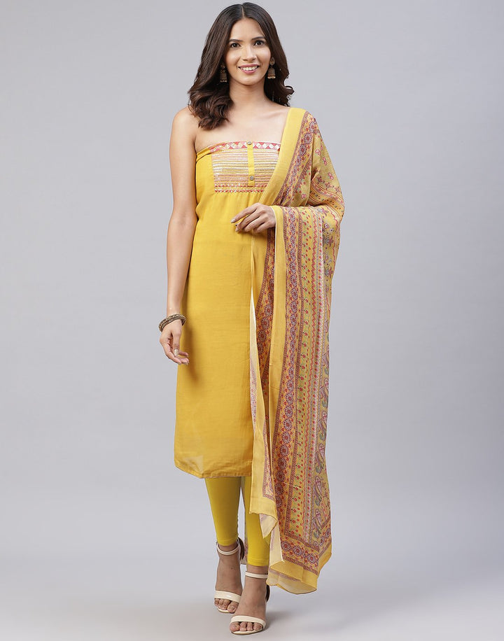 Muslin Embroidered Suit Piece