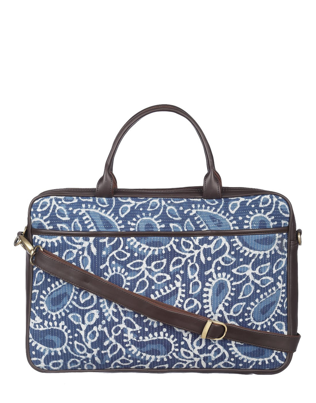 Stylish Casual Blue And White Color Laptop Bag