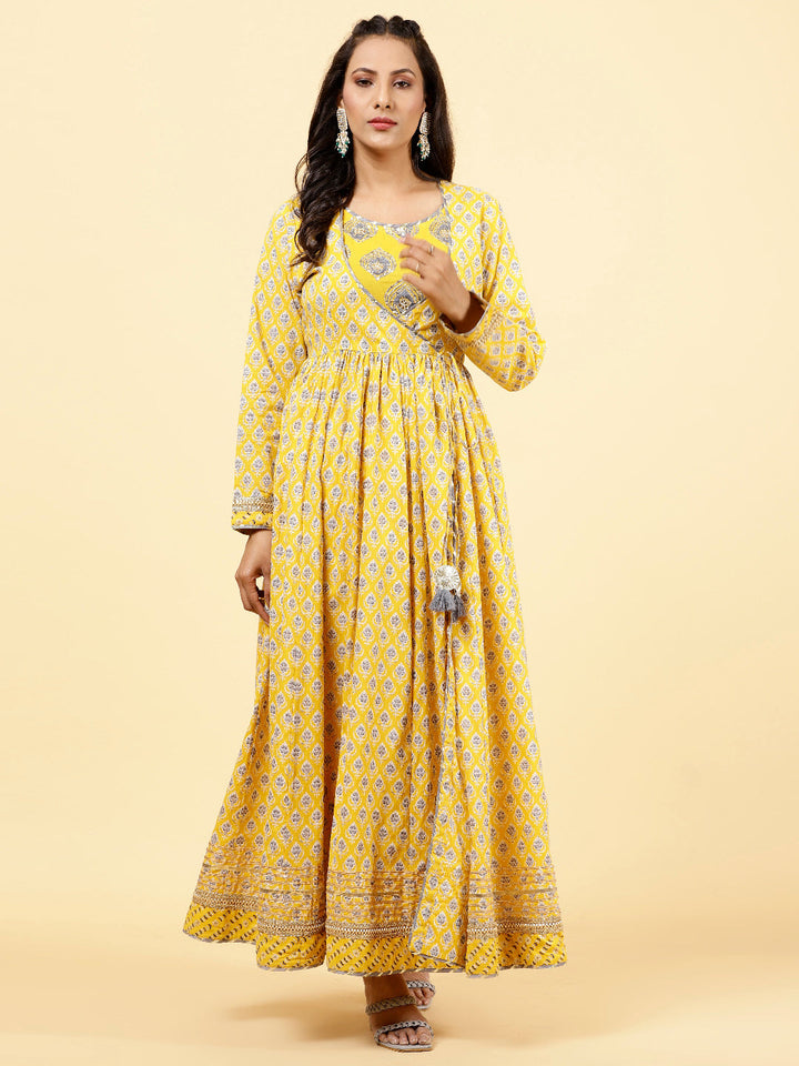 Floral Printed Cotton Kurta