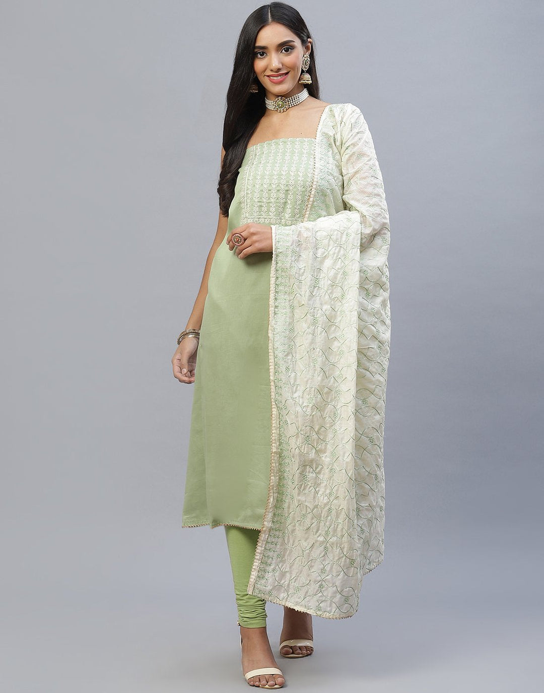 Chanderi Cotton Suit Set