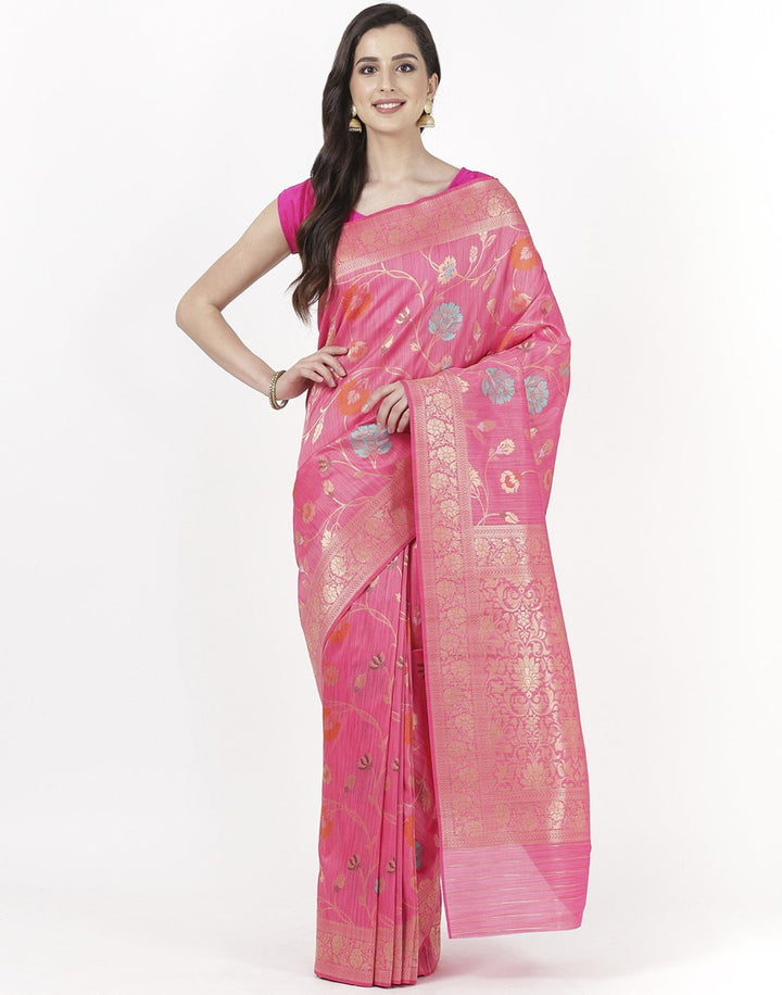 MBZ Meena Bazaar-Banarasi Art Handloom Saree
