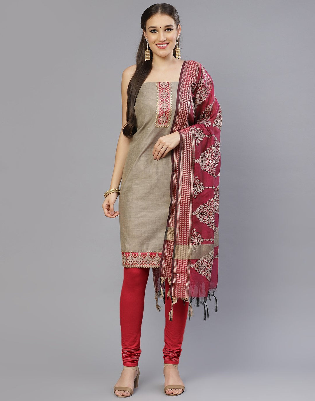 Chanderi Suit Set