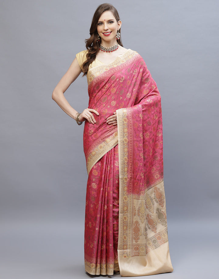 Resham Jaal Tussar Woven Saree
