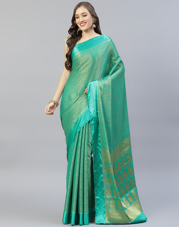 Art Georgette Saree With Beautiful Zari Jaal Weaves