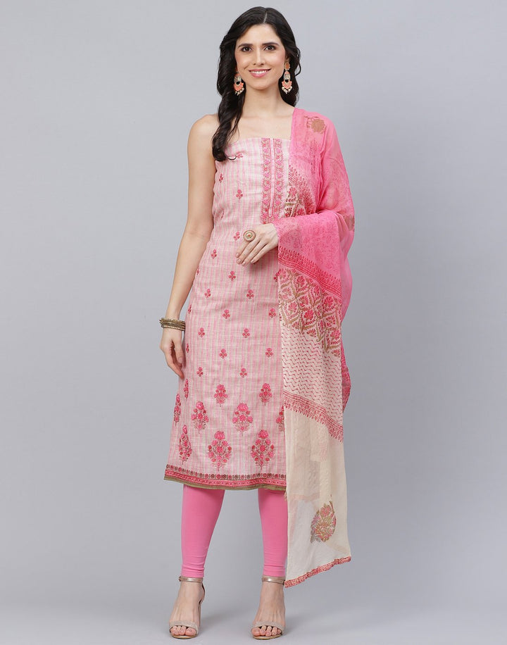 Cotton Embroidered Suit piece