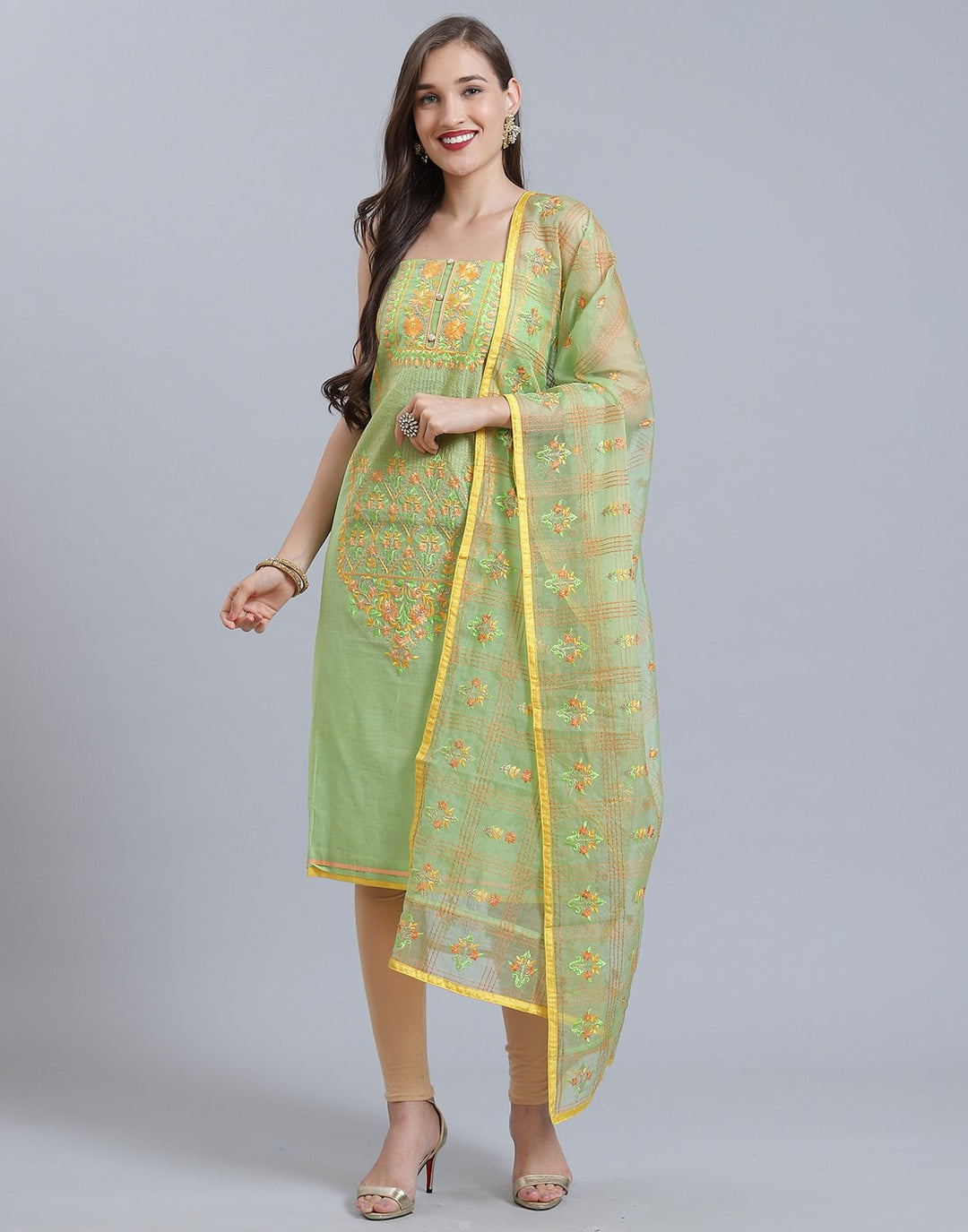 Chanderi Suit Set