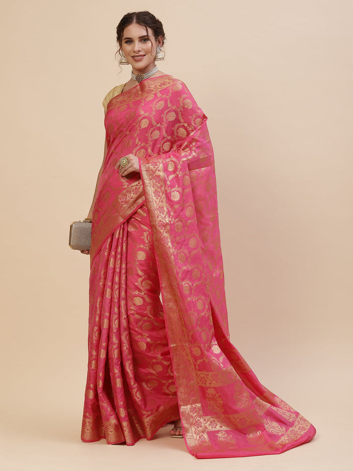 Zari Jaal Cotton Woven Saree