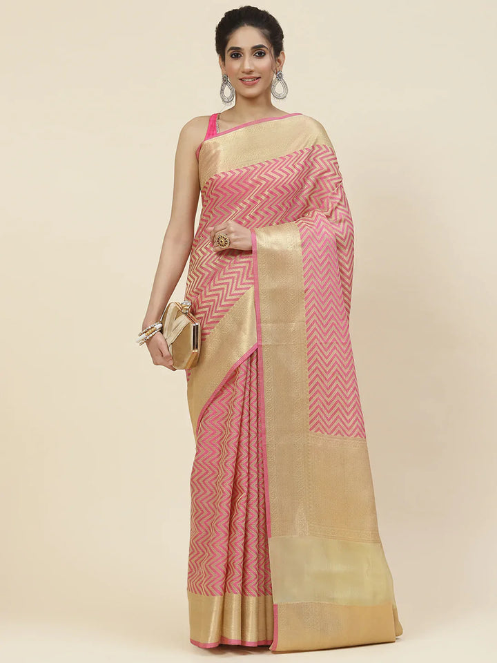 Zari Jaal Cotton Woven Saree