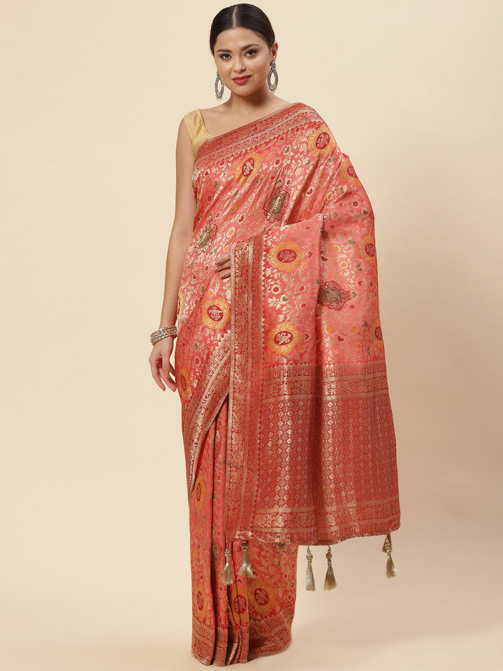 Zari Jaal Handloom Woven Saree