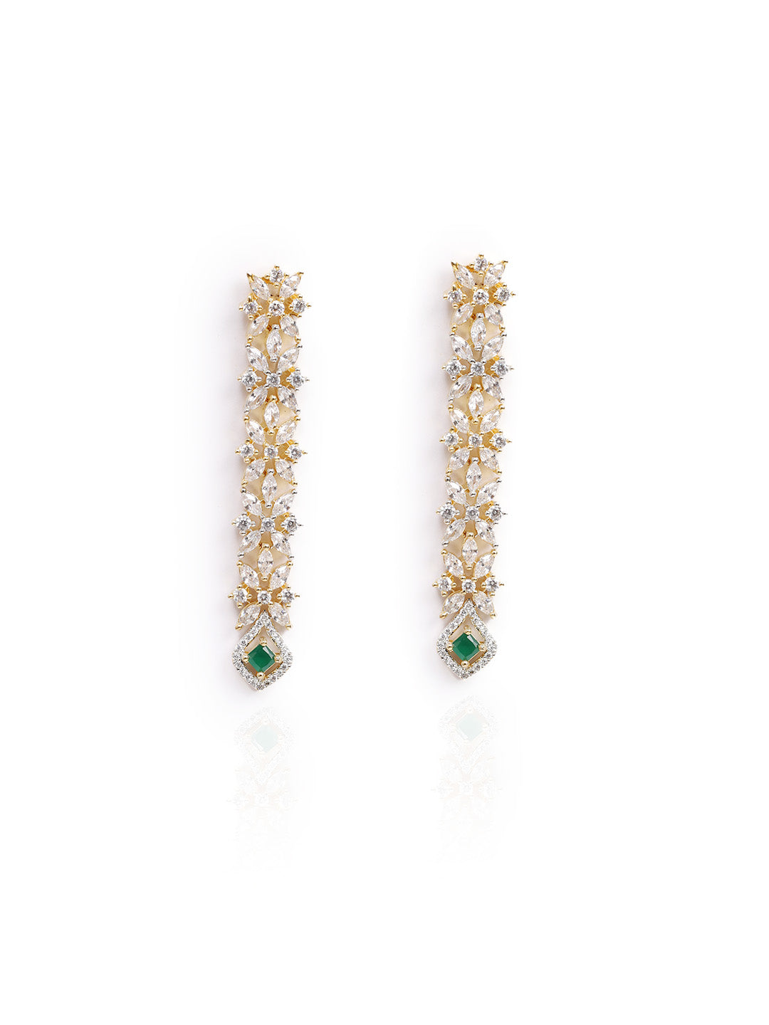 Golden AD Drop Earrings