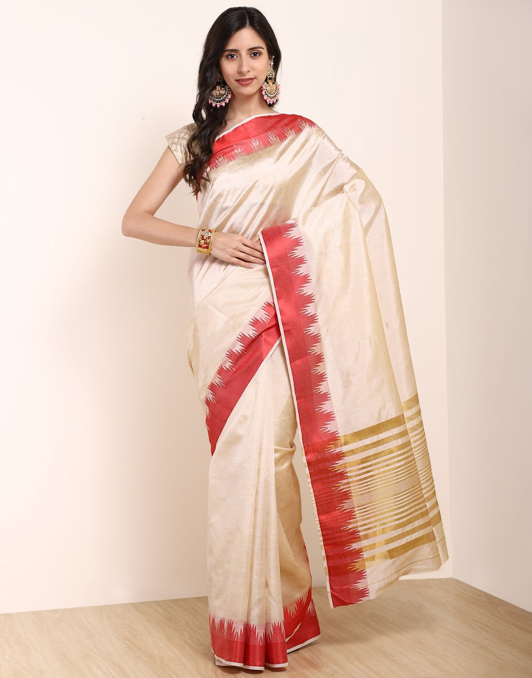 Mustard Art Handloom Saree