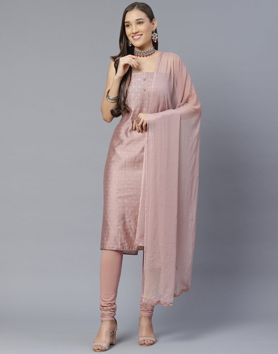 Chanderi Suit Set