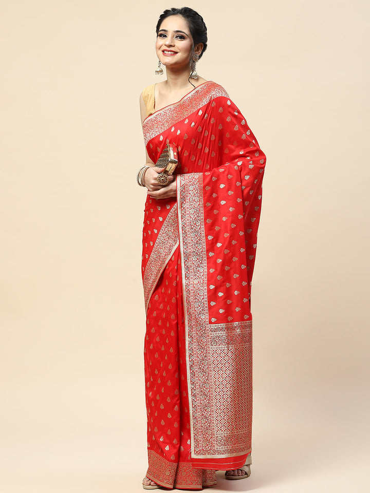 Swarovski Embroidered Banarasi Handloom Saree